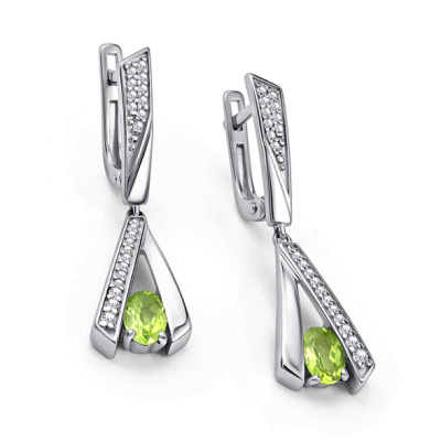 Серьги подвесные 02-4723.00ХР-00 серебро