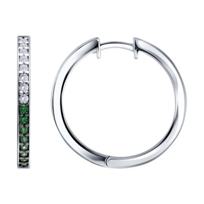 Серьги конго 94027749 серебро Дорожка
