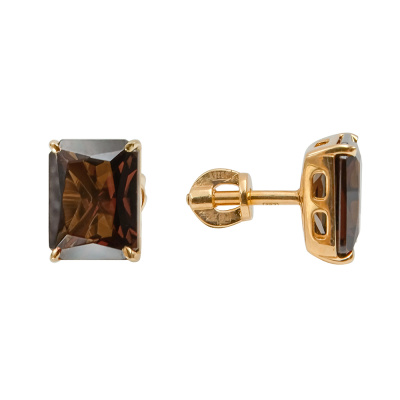 Серьги пусеты 91804968 раух золото