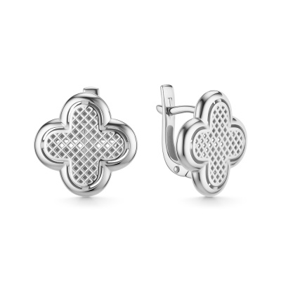 Серьги С5522 (925) серебро Ван Клиф