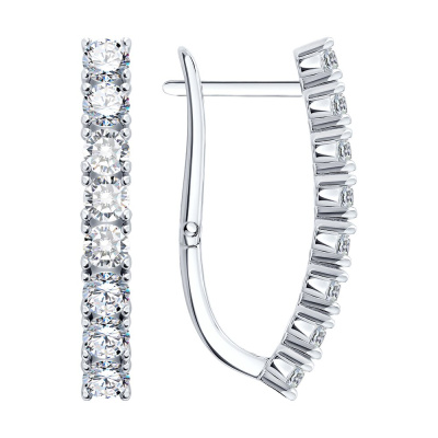 Серьги дорожка 94027645-91 серебро