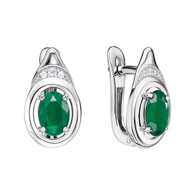 Серьги С-1231-6607-1 серебро