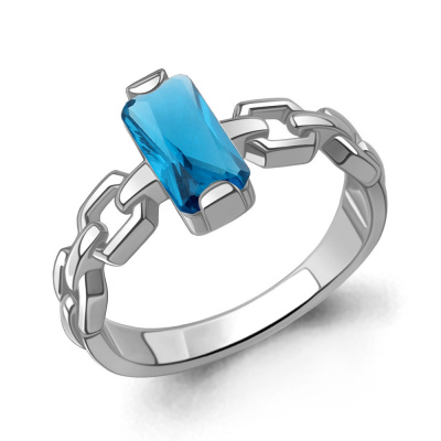 Кольцо один камень 65015193.5 серебро