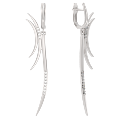 Серьги подвесные 1048472-01110 серебро