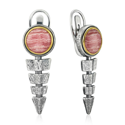 Серьги подвесные ER021549RDC-CRD-L серебро