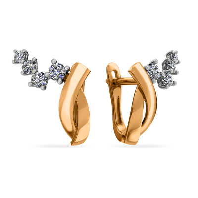 Серьги 01-216770 золото