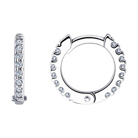 Серьги конго 94025998 серебро