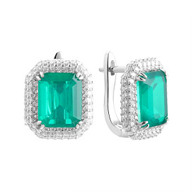 Серьги CZ-E04276-X-W-EG-X-W серебро
