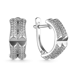 Серьги С5309с серебро бамбук
