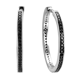 Серьги конго CZ-E04445-X-WB-X-X-B серебро