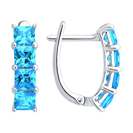 Серьги 94027059 серебро