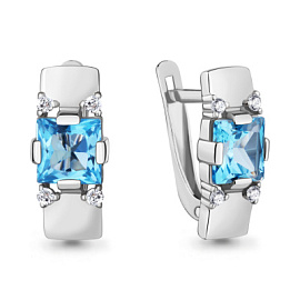 Серьги 4926605А.5 серебро
