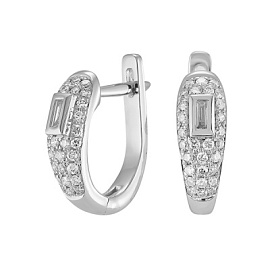 Серьги E101-E48170W золото