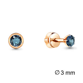 Серьги пусеты 4403508.1 золото