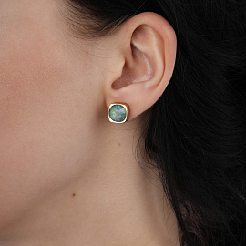 Серьги пусеты SW000010G-147E1 ювелирный сплав_1